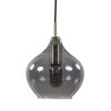 Straluma Hanglamp Rakel 20cm antiek brass+smoke glas> Light and Living|Woonkamerlampen