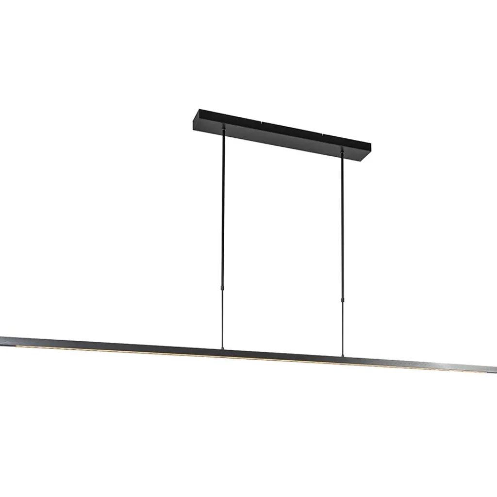 Straluma Hanglamp Real zwart up+down 2xpush dtw> Hanglampen|Eettafellampen