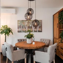 Straluma Hanglamp rond 3-lichts bollen zwart><noscript><img width=