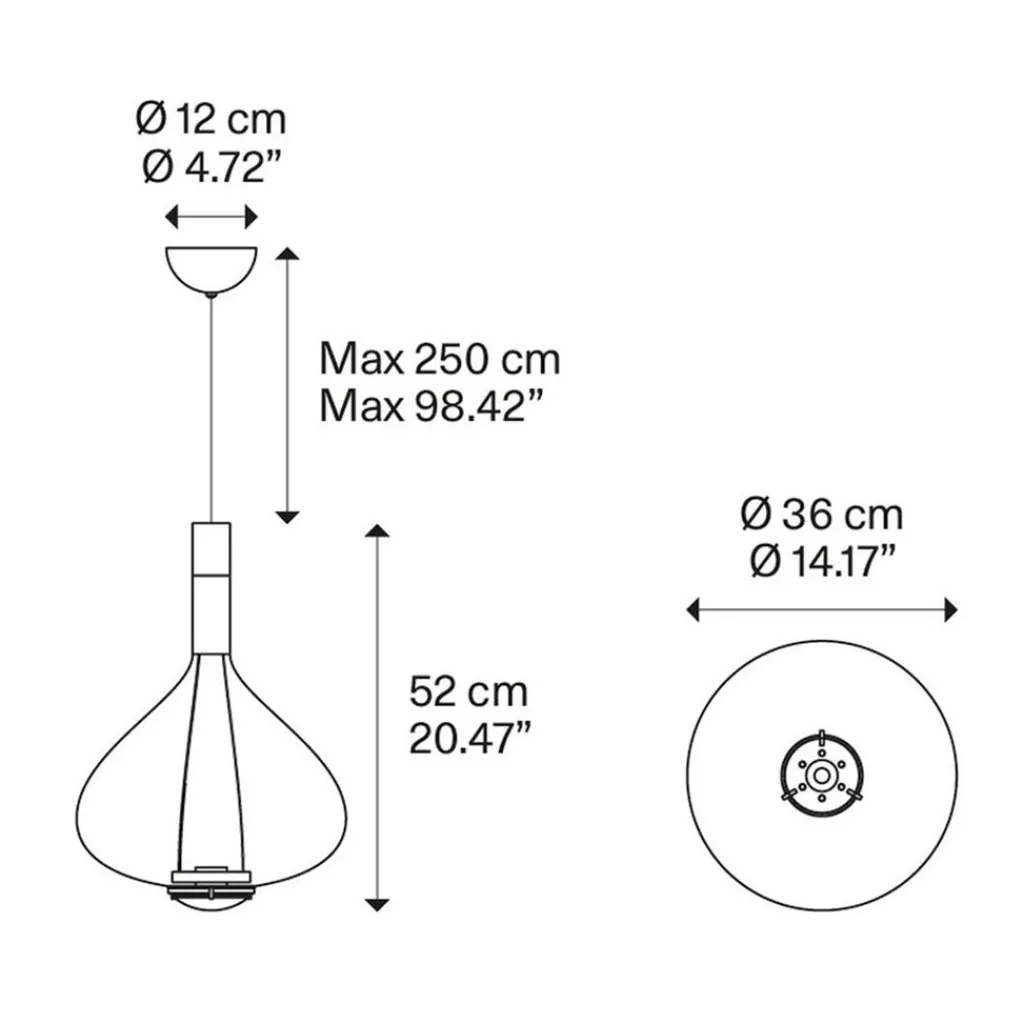Straluma Hanglamp Sky-Fall groot brons> Hanglampen|Pendel Lampen