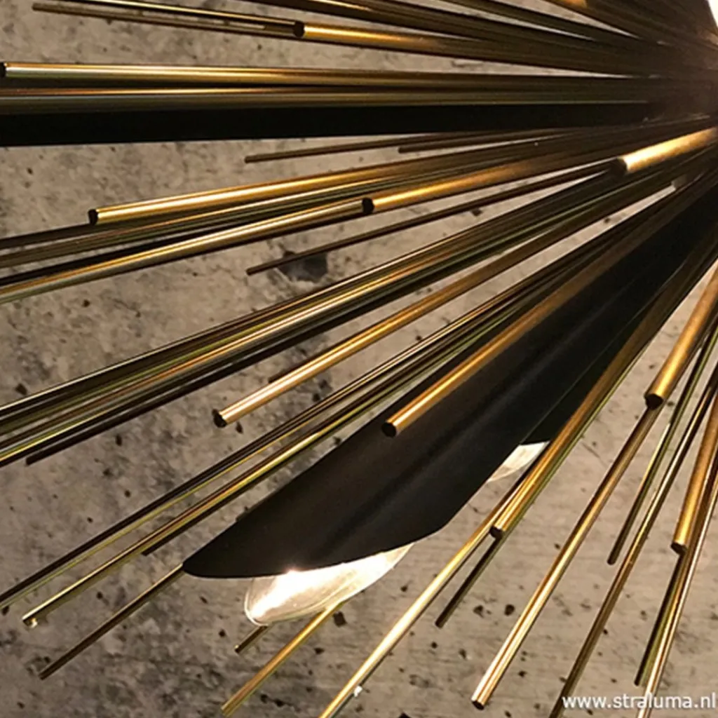 Straluma Hanglamp sprieten zwart/goud> Eettafellampen|Keukenverlichting
