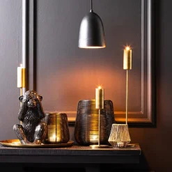 Straluma Hanglamp Sumera robuust metaal zwart/goud></noscript> Nachtkastlampen|Halverlichting