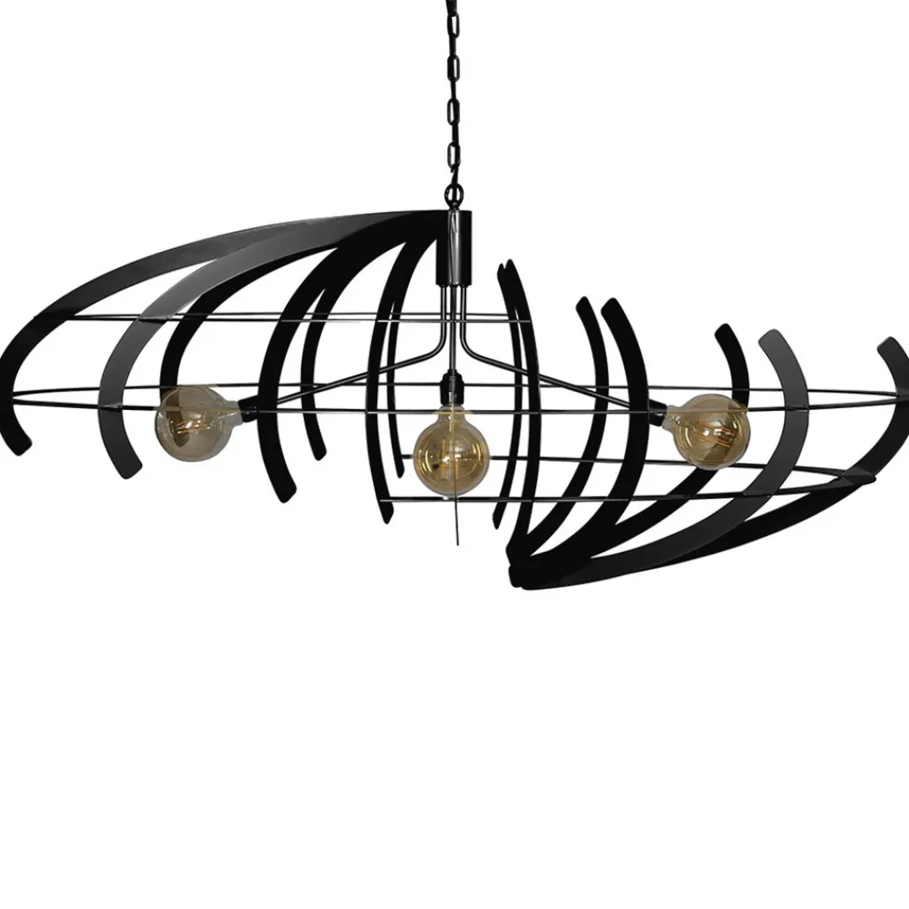 Straluma Hanglamp Terra ovaal zwart> Eettafellampen|Keukenverlichting