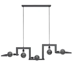 Straluma Hanglamp Tortona 5L zwart 150cm> Eettafellampen|Pendel Lampen