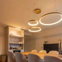 Straluma Hanglamp Vidal 3 ringen matgoud><noscript><img width=