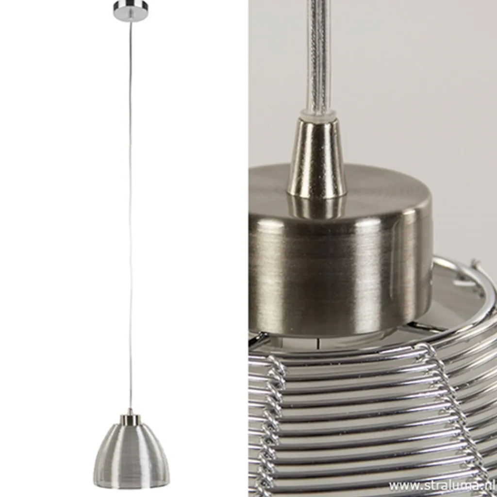 Straluma Hanglamp Whires alu/wit> Draadlampen|Woonkamerlampen