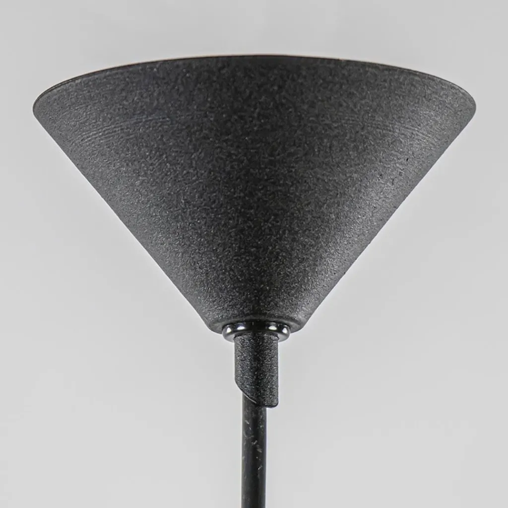 Straluma Hanglamp zwart met helder glazen bol 30 cm> Woonkamerlampen|Slaapkamerlampen