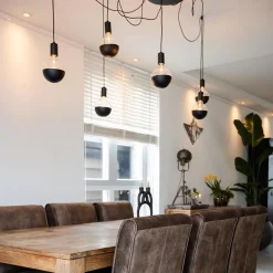 Straluma Hanglamp zwart Spin met 6 snoeren><noscript><img width=