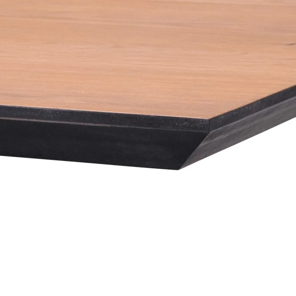 Straluma Horeca Bartafel vierkant 80x80 zwart met eiken> Bartafels