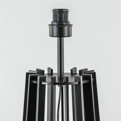 Straluma Houten lampvoet mat zwart exclusief kap></noscript> Vloerlampen|Lampenvoeten