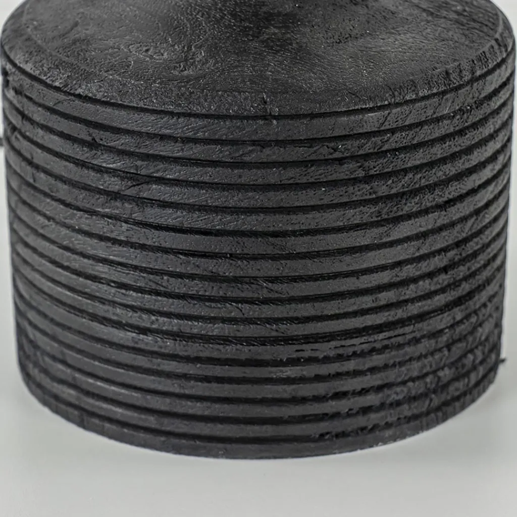 Straluma Houten lampvoet Paolu zwart exclusief kap> Tafellampen|Lampenvoeten