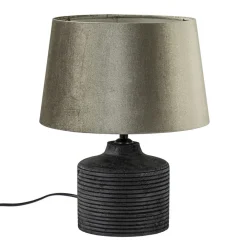 Straluma Houten lampvoet Paolu zwart exclusief kap><noscript><img width=