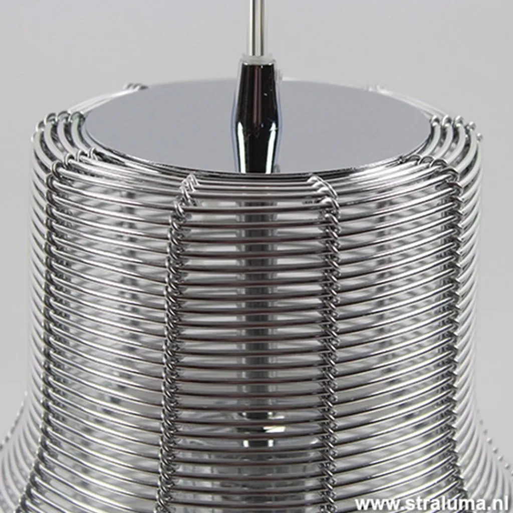 Straluma Industriele hanglamp draad chr-zilver> Woonkamerlampen|Tienerkamerlampen