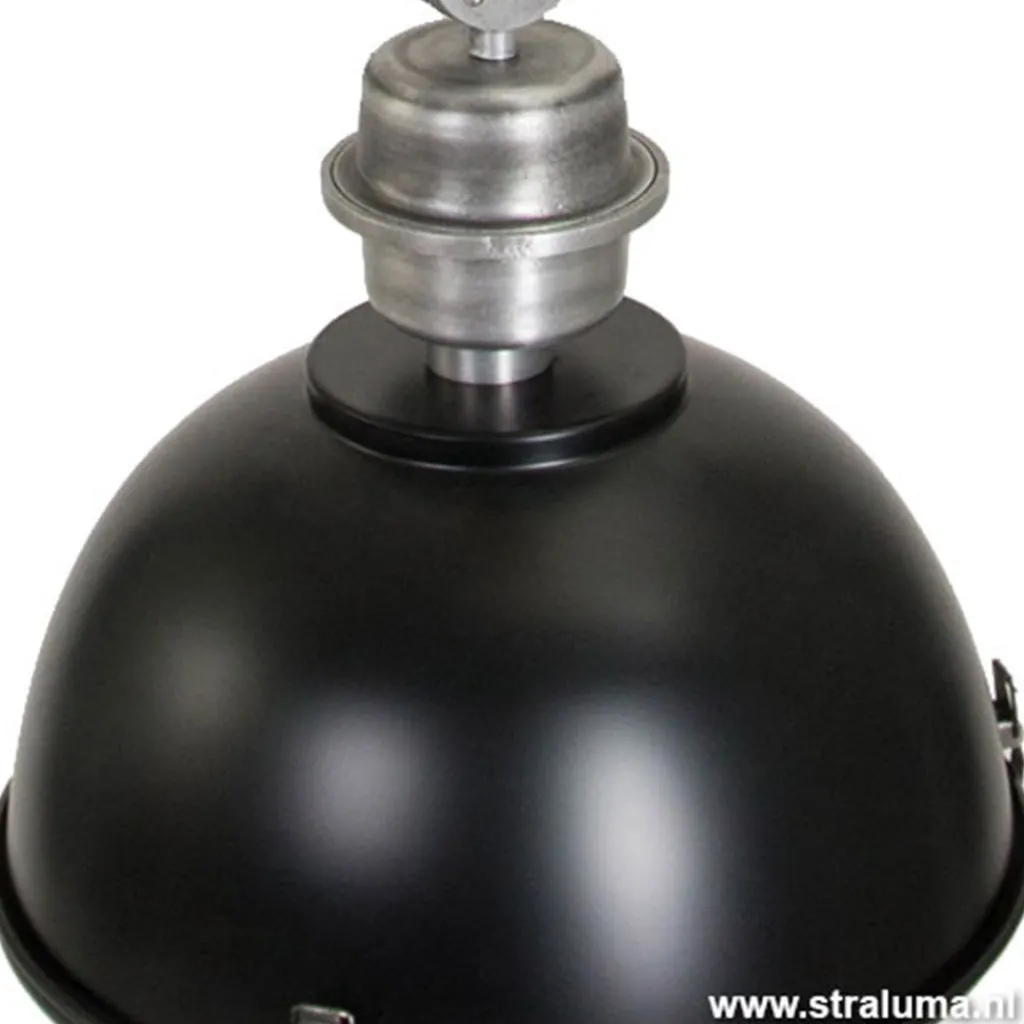 Straluma Industriele hanglamp zwart voor eettafel> Eettafellampen|Woonkamerlampen