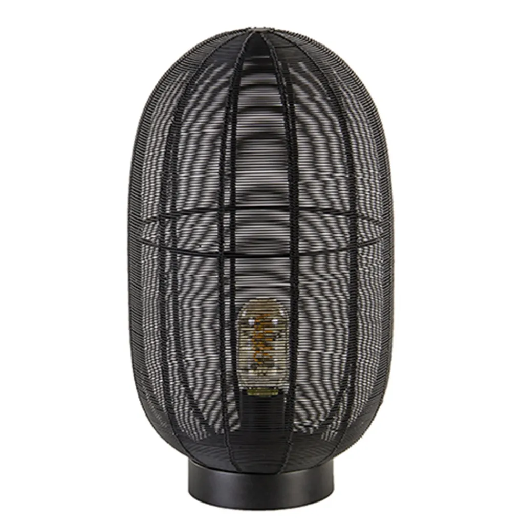 Straluma Industriële draad tafellamp Ophra zwart> Draadlampen|Light and Living