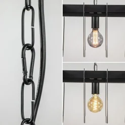 Straluma Industriële hanglamp squares mat zwart metaal><noscript><img width=
