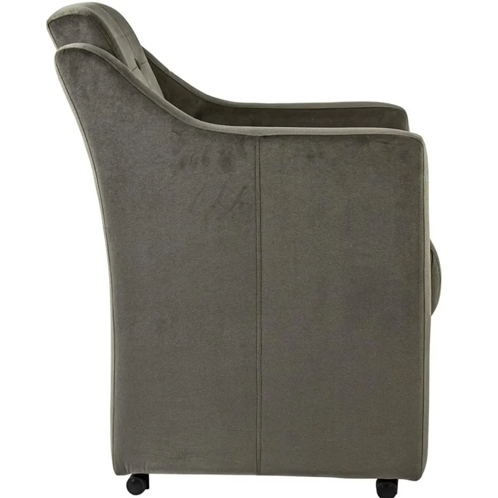 Straluma Klassiek landelijke eetkamerstoel op wieltjes> Eetkamerstoelen