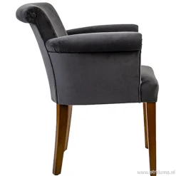 Straluma Klassieke armstoel kersenhout in stof><noscript><img width=