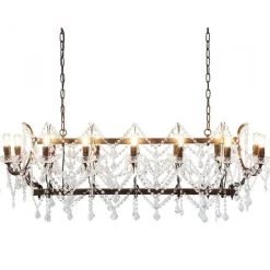 Straluma Klassieke eettafelhanglamp met kristal> Eettafellampen|Kroonluchters