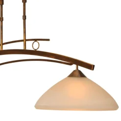 Straluma Klassieke hanglamp Bolzano brons amber><noscript><img width=