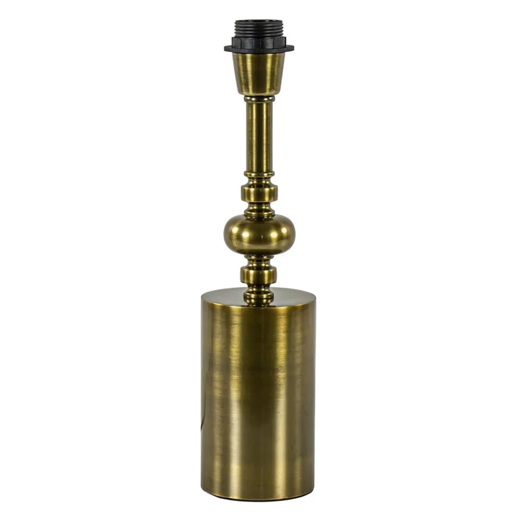 Straluma Klassieke lampvoet Helabima antiek brons excl. kap> Tafellampen|Lampenvoeten