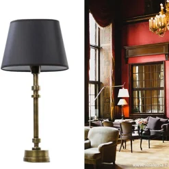 Straluma Klassieke lampvoet-tafellamp brons></noscript> Lampenvoeten|Light and Living