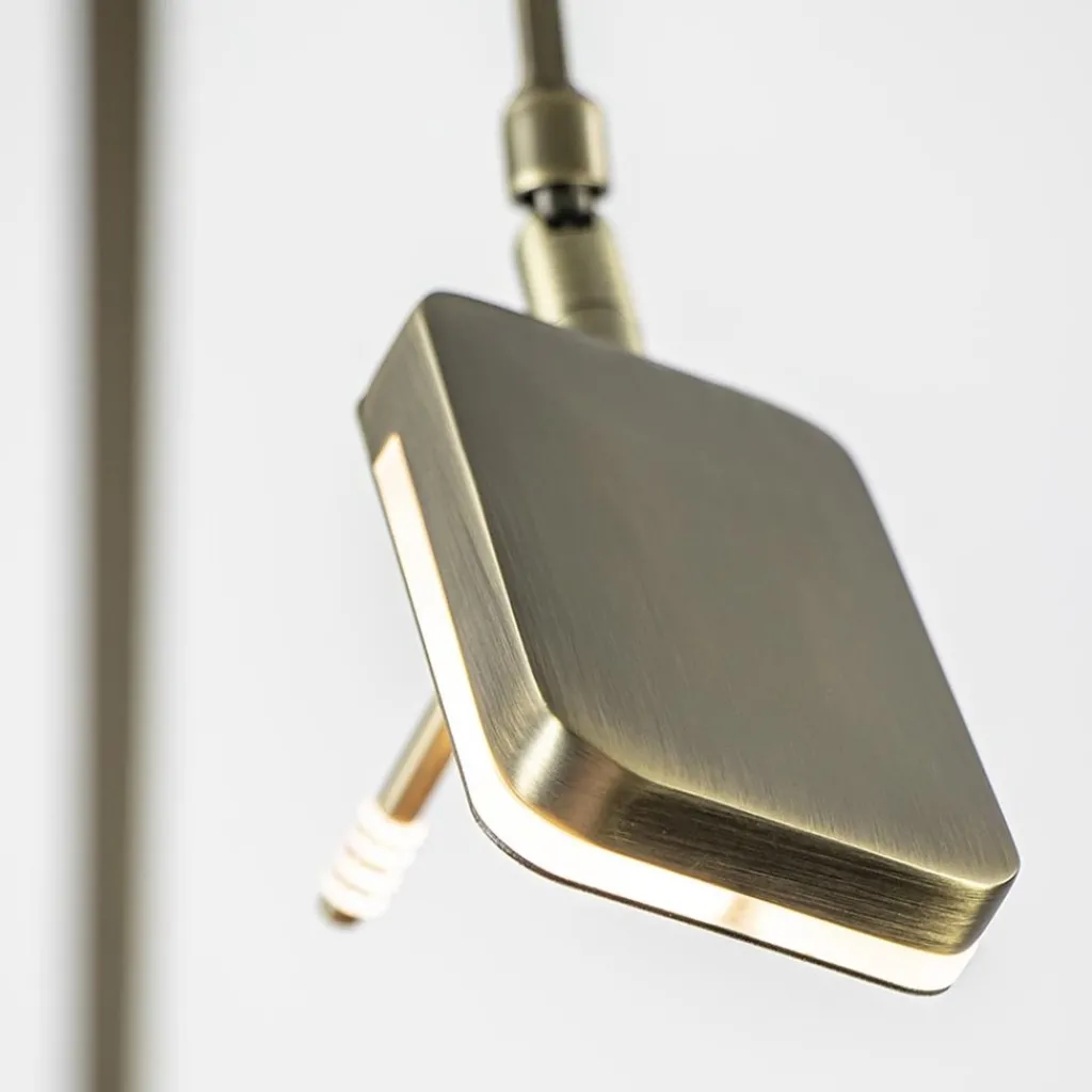 Straluma Klassieke leeslamp met dimbaar LED donker brons> Vloerlampen|Leeslampen