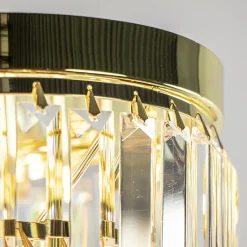 Straluma Klassieke plafondlamp goud met helder glas><noscript><img width=