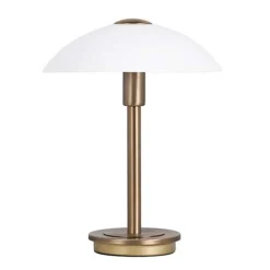 Straluma Klassieke tafellamp brons touchdimmer> Nachtkastlampen|Touch Lampen