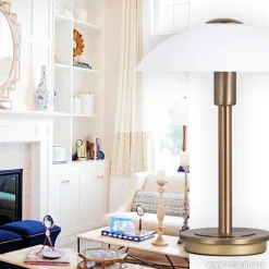 Straluma Klassieke tafellamp brons touchdimmer><noscript><img width=