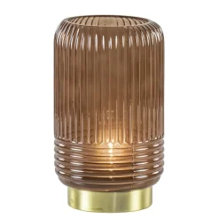 Straluma Klassieke tafellamp Lipa donker bruin op batterijen> Tafellampen|Light and Living