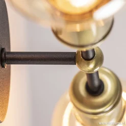 Straluma Klassieke wandlamp zwart-antiek brons></noscript> Woonkamerlampen|Slaapkamerlampen