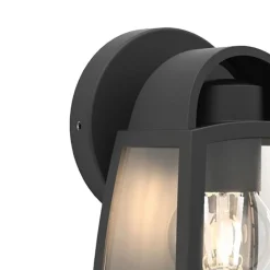 Straluma Kleine buitenlamp lantaarn wand mat zwart> Wandlampen|Buitenlampen