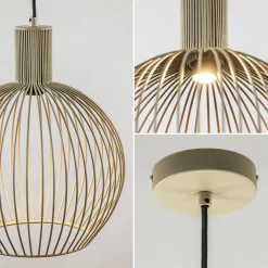 Straluma kleine draad hanglamp mat zand met zwart></noscript> Hanglampen|Eettafellampen