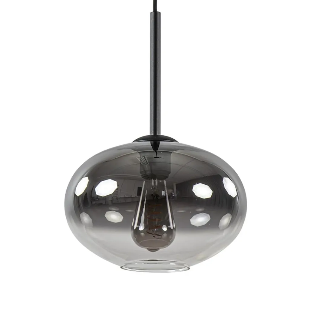 Straluma Kleine hanglamp smoke glas gradient met zwart> Hanglampen|Luxe Verlichting