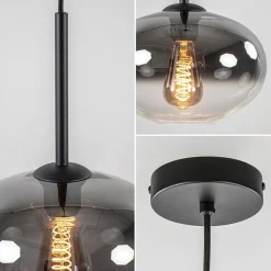 Straluma Kleine hanglamp smoke glas gradient met zwart><noscript><img width=