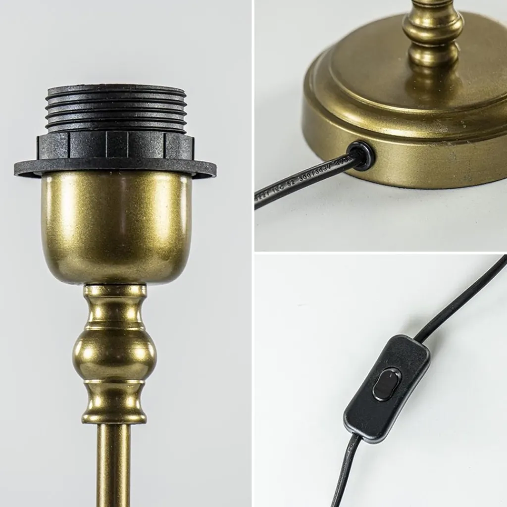 Straluma Kleine lampvoet Ramses antiek brons> Tafellampen|Lampenvoeten