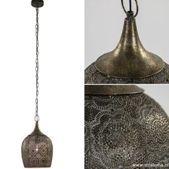 Straluma Kleine oosterse hanglamp Kadiri brons><noscript><img width=