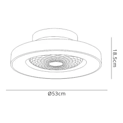 Straluma Kleine plafondventilator wit inclusief LED></noscript> Plafondlampen|Plafondventilatoren met lamp
