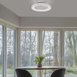 Straluma Kleine plafondventilator wit inclusief LED></noscript> Plafondlampen|Plafondventilatoren met lamp