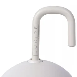 Straluma Kleine ronde buitenlamp met USB wit></noscript> Buitenlampen