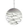 Straluma Kleine ronde design hanglamp Kelly wit> Hanglampen|Nachtkastlampen