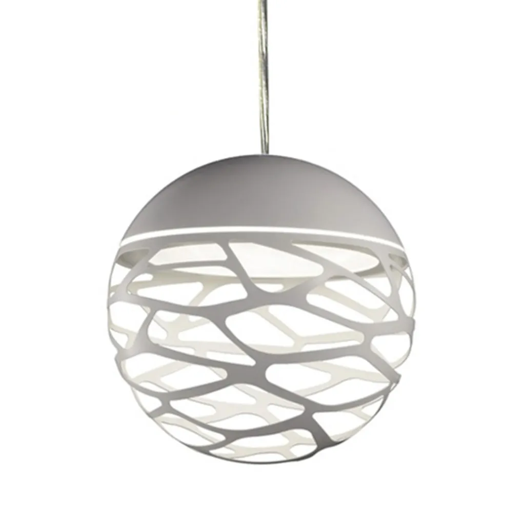 Straluma Kleine ronde design hanglamp Kelly wit> Hanglampen|Nachtkastlampen