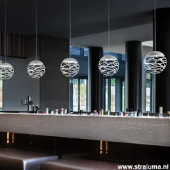 Straluma Kleine ronde design hanglamp Kelly wit><noscript><img width=