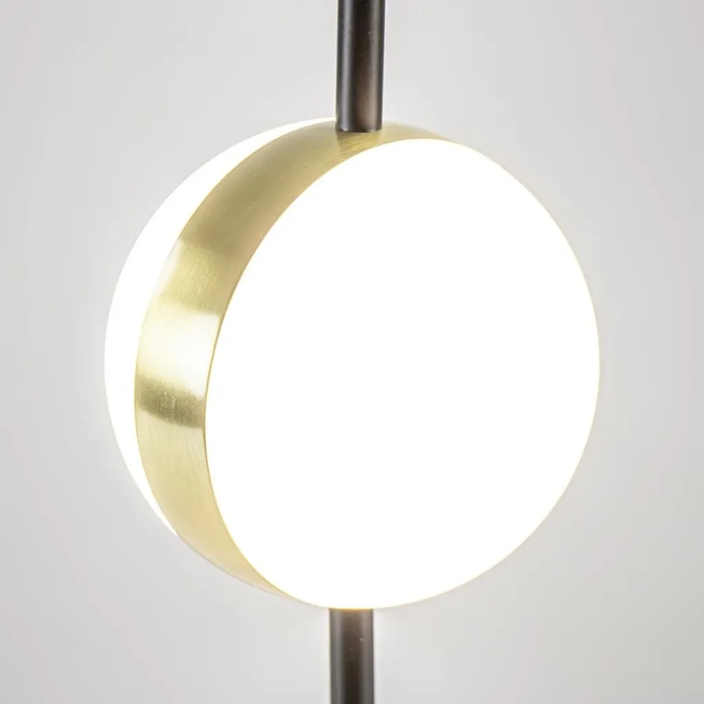 Straluma Kleine tafellamp bol zwart met goud> Tafellampen|LED Tafellampen