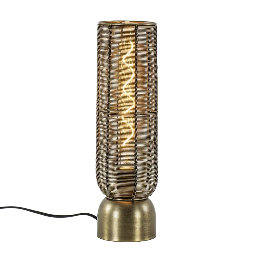 Straluma Kleine tafellamp Lezuza antiek brons> Draadlampen|Light and Living