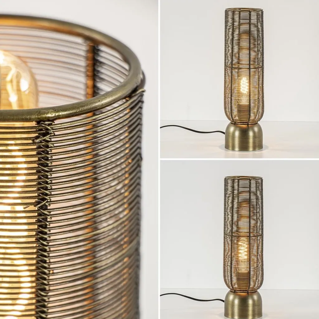 Straluma Kleine tafellamp Lezuza antiek brons> Draadlampen|Light and Living