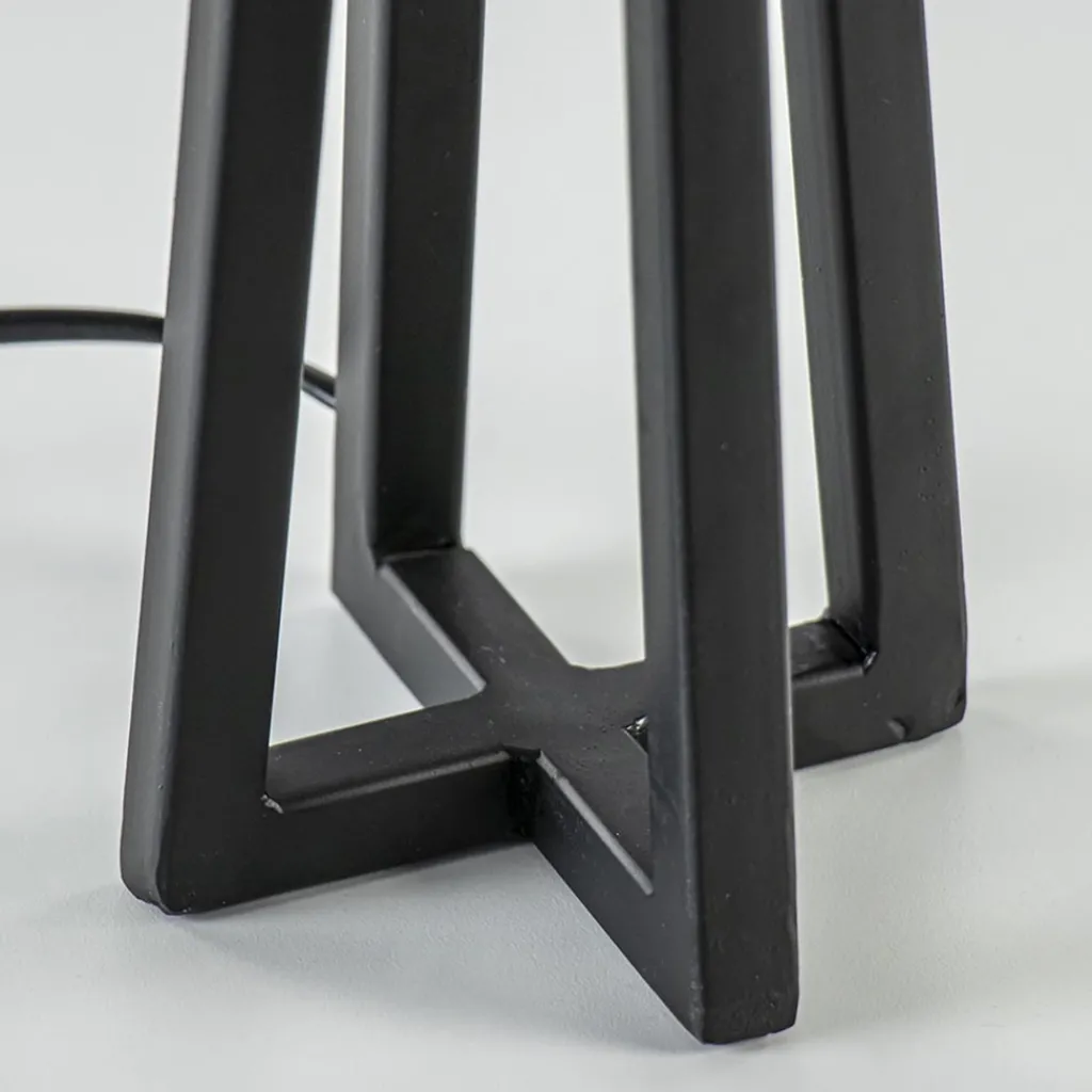 Straluma Kleine tafellamp Miley mat zwart exclusief kap> Lampenvoeten|Light and Living