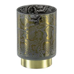 Straluma Kleine tafellamp Snake Light and Living grijs met goud> Tafellampen|Light and Living