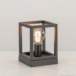 Straluma Kleine tafellamp vierkant frame zwart> Woonkamerlampen|Slaapkamerlampen